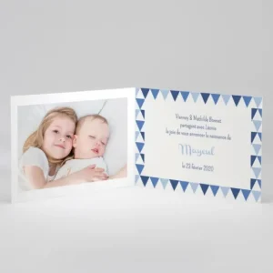 Faire-part de naissance Triangles pastel*Faire-part Elégant Clearance