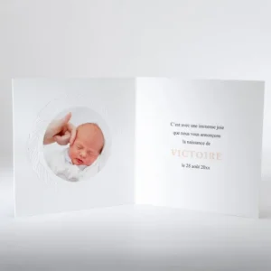 Faire-part de naissance Tresse delicate*Faire-part Elégant Discount