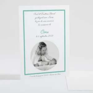 Faire-part de naissance Triple cadre*Faire-part Elégant New