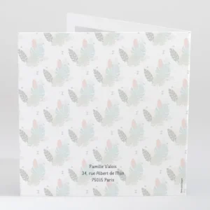 Faire-part de naissance Tropical*Faire-part Elégant Discount