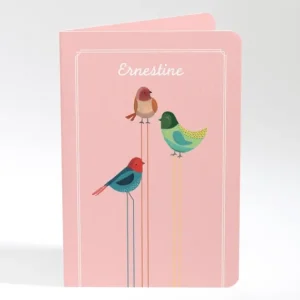Faire-part de naissance Triple oiseaux avec photo*Faire-part Elégant Online