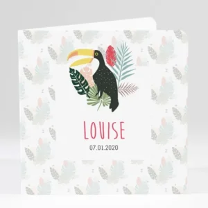 Faire-part de naissance Tropical*Faire-part Elégant Discount