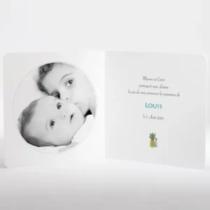 Faire-part de naissance Tropique*Faire-part Elégant Sale