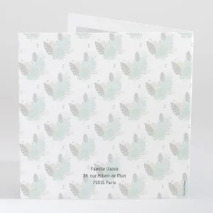 Faire-part de naissance Tropical*Faire-part Elégant Discount