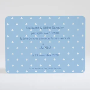 Faire-part de naissance Trefles delicats*Faire-part Elégant Discount