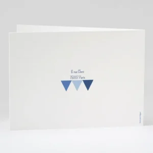 Faire-part de naissance Triangles pastel*Faire-part Elégant Clearance