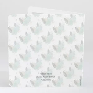 Faire-part de naissance Tropical*Faire-part Elégant Discount