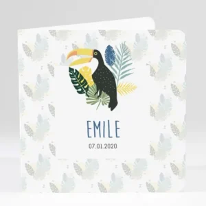 Faire-part de naissance Tropical*Faire-part Elégant Discount