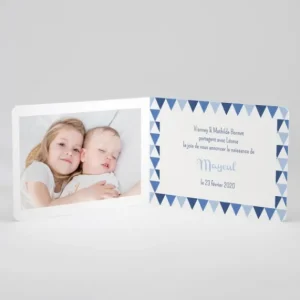 Faire-part de naissance Triangles pastel*Faire-part Elégant Clearance