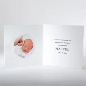 Faire-part de naissance Tresse delicate*Faire-part Elégant Discount