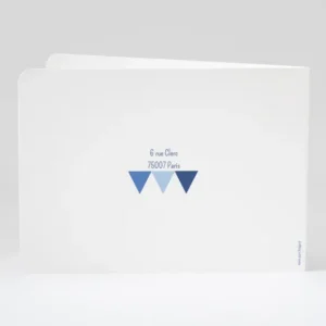 Faire-part de naissance Triangles pastel*Faire-part Elégant Clearance