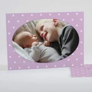 Faire-part de naissance Trefles delicats*Faire-part Elégant Discount