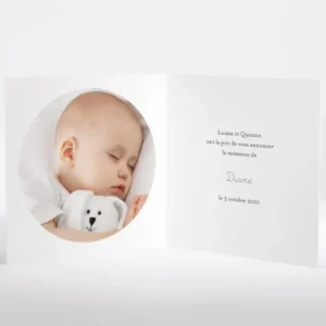 Faire-part de naissance Tropical mood*Faire-part Elégant Fashion