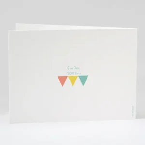 Faire-part de naissance Triangles pastel*Faire-part Elégant Clearance