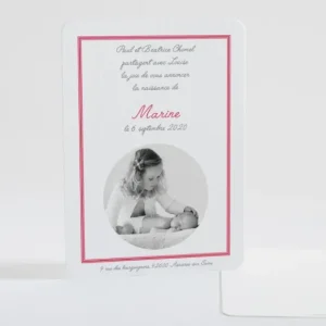 Faire-part de naissance Triple cadre*Faire-part Elégant New