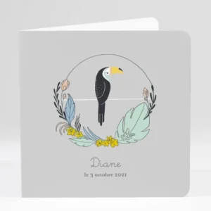 Faire-part de naissance Tropical mood*Faire-part Elégant Fashion