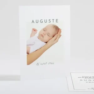 Faire-part de naissance Unique photo*Faire-part Elégant New
