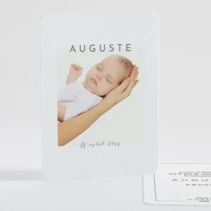 Faire-part de naissance Unique photo*Faire-part Elégant New