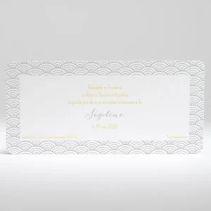 Faire-part de naissance vagues scandinaves*Faire-part Elégant Fashion