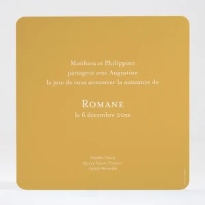 Faire-part de naissance Vegetal simple*Faire-part Elégant Sale