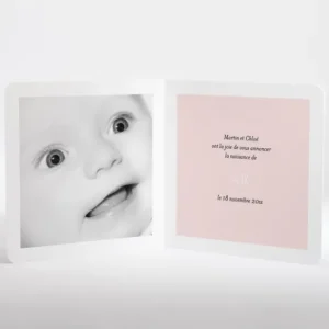 Faire-part de naissance Vegetal livret*Faire-part Elégant Best