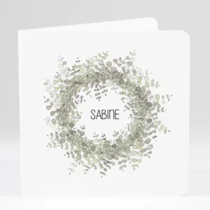 Faire-part de naissance Vegetal livret*Faire-part Elégant Best