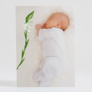 Faire-part de naissance Vive le muguet*Faire-part Elégant Clearance