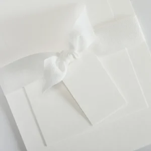 Faire-part de naissance Vierge Ruban*Faire-part Elégant Clearance