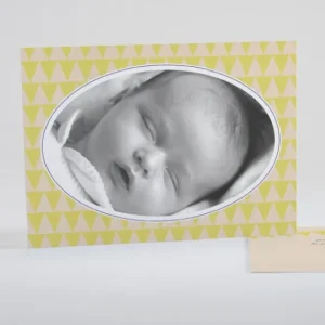 Faire-part de naissance Vive les triangles*Faire-part Elégant Online