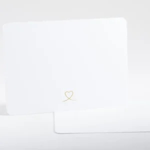 Faire-part de naissance Vierge Coeur dore paysage*Faire-part Elégant Clearance