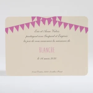 Faire-part de naissance Vive les triangles*Faire-part Elégant Online