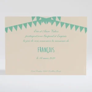 Faire-part de naissance Vive les triangles*Faire-part Elégant Online