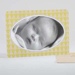 Faire-part de naissance Vive les triangles*Faire-part Elégant Online