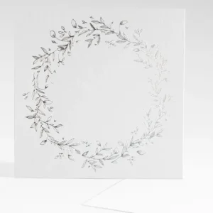 Faire-part de naissance Vierge Couronne carre*Faire-part Elégant Online