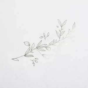 Faire-part de naissance Vierge Branche Carre*Faire-part Elégant Outlet