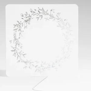 Faire-part de naissance Vierge Couronne carre*Faire-part Elégant Online