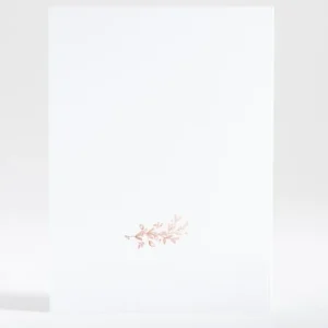 Faire-part de naissance Vierge Branche Portrait*Faire-part Elégant Online
