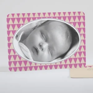 Faire-part de naissance Vive les triangles*Faire-part Elégant Online