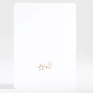 Faire-part de naissance Vierge Branche Portrait*Faire-part Elégant Online