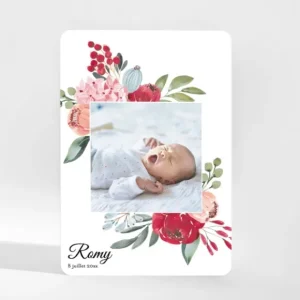Faire-part de naissance Watercolor*Faire-part Elégant New