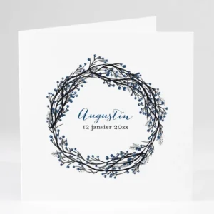Faire-part de naissance Winter*Faire-part Elégant New