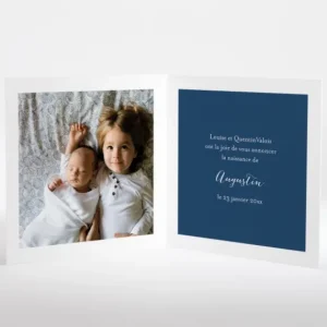 Faire-part de naissance Winter*Faire-part Elégant New