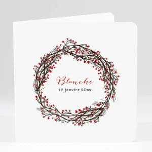 Faire-part de naissance Winter*Faire-part Elégant New