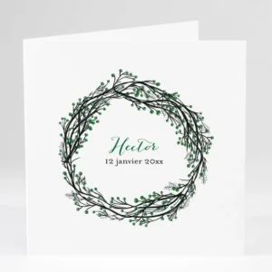 Faire-part de naissance Winter*Faire-part Elégant New