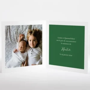 Faire-part de naissance Winter*Faire-part Elégant New