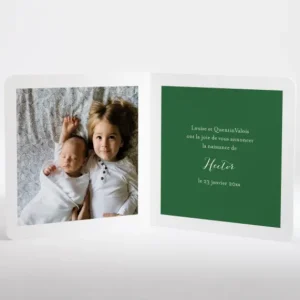 Faire-part de naissance Winter*Faire-part Elégant New