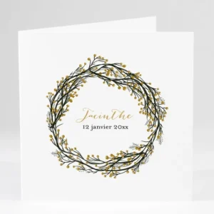 Faire-part de naissance Winter*Faire-part Elégant New