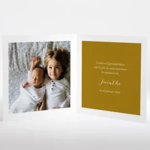 Faire-part de naissance Winter*Faire-part Elégant New