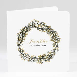 Faire-part de naissance Winter*Faire-part Elégant New