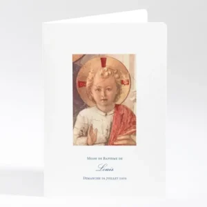 Livret de messe bapteme enfant*Faire-part Elégant Sale
